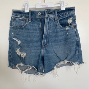 Abercrombie & Fitch High Rise 4 Inch Mom Shorts